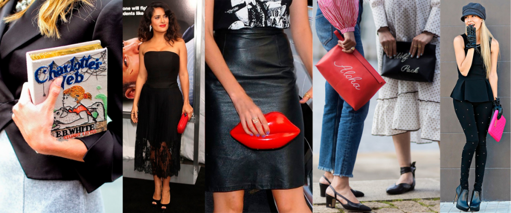 clutches types 1024x427 - When to use a clutch purse and how to carry it.